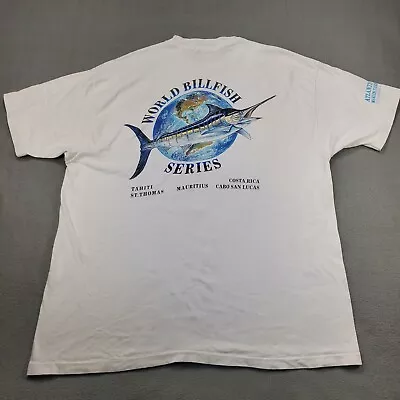 $11.49 • Buy Shimano Adult XL Extra Large Shirt World Billfish Series Marlin Club White READ