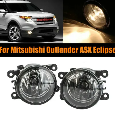 2x Bumper Fog Light Driving Lamps For Mitsubishi Outlander Sport RVR ASX Eclipse • $21.99