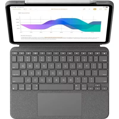 Logitech Combo Touch Keyboard Case 11  IPad Pro 1st 2nd 3rd Gen Grey Accessories • £204.99