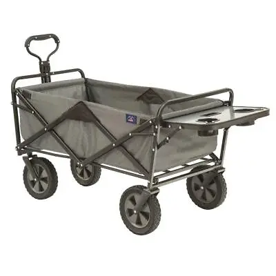 MacSports Collapsible Outdoor Utility Wagon With Folding Table And Drink Holders • $94.23