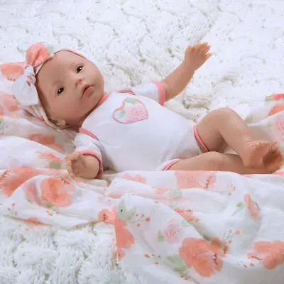 Paradise Galleries Newborn Doll Sweet Swaddlers: Peach Blossom • $79.99