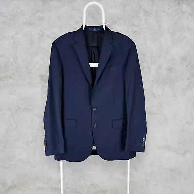 Polo Ralph Lauren Navy Blue Blazer Jacket Wool Men's UK 40 Reg EU 50 • £48