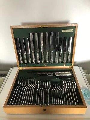 46 Piece Canteen Of Silver Plated Cutlery With Servings For 6 (liberty & Co) • £279.99