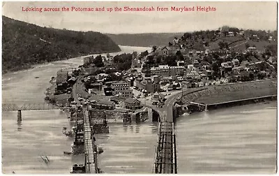 HARPERS FERRY WV Shenandoah & Potomac Maryland Heights West Virginia Postcard • $5.99