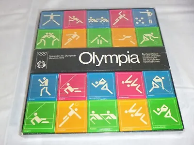 NOS Box Of 100 Official Vtg 1972 Munich Olympics Pictogram Matchbooks Matches • $139
