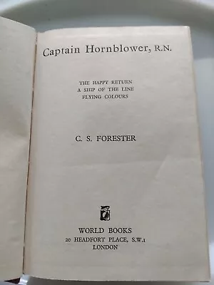 Captain Hornblower By C S Forester 1940 HB Omnibus Edition 3 A Ship Of The Line  • £8.99