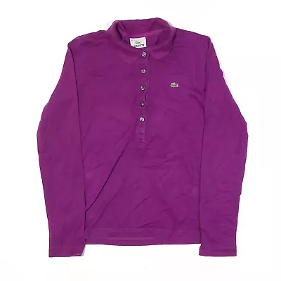 £29.99 • Buy LACOSTE Polo Shirt Purple Long Sleeve Womens M
