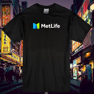 New Shirt MetLife Insurance Logo Men's Black T-Shirt USA Size S To 5XL • $19.99