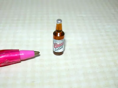 Miniature Beer Bottle #8 For DOLLHOUSE (3/4  Tall) 1:12 Scale Miniatures • $2.98