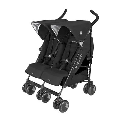 New Pvc Storm Raincover Fit Maclaren Twin Techno Double Side Buggy Rain Cover • £15.89