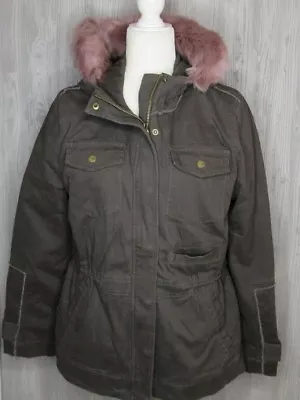 Ugg Convertible Field Jodie Women's Parka Olive Jacket W/Toscana Hood 1018752 L • $209.99