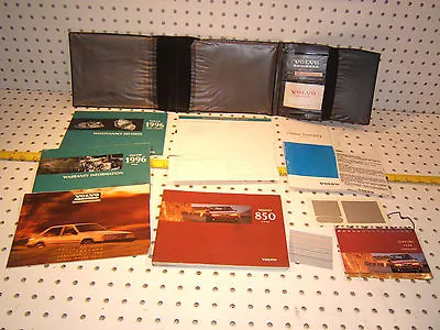 Volvo 1996 850 Owners's OEM 1 Set Of 12 Manuals/ Papers Volvo Black 1 Pouch • $179