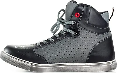 SHIMA SX-2 Motorcycle Shoes For Men - Leather Breathable Reinforced Street Rid • $49