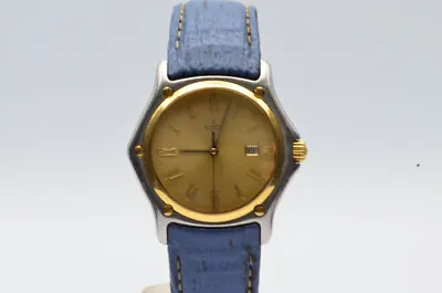 Ebel 1911 Men's Watch Steel/Gold 37MM Top Condition 6 Orig. Leather Band 187902 • £1033.93