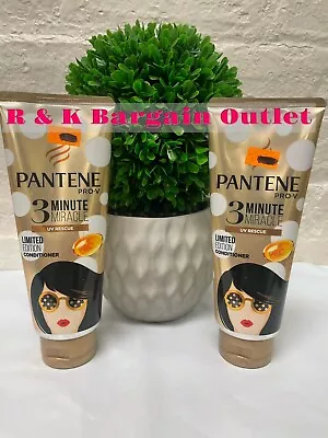 2 ~ Pantene Pro-V 3 Minute Miracle UV Rescue Limited Edition Conditioner 6oz Ea • $19.96