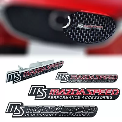 3D Metal MS MazdaSpeed Front Hood Grill Emblem Grille Badge Sticker For Mazda • $20.80