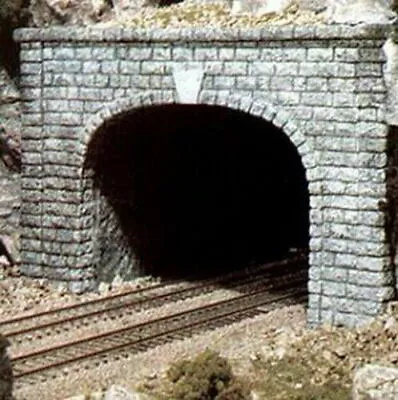 Woodland Scenics ~ N Scale ~ Cut Stone Double Track Tunnel Portal (2pcs) ~ C1157 • $11.23