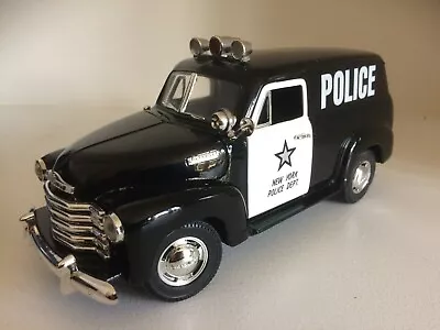 £50 • Buy Mira 1950 Chevy New York Police Vehicle E 1/18 Die Cast Metal Length 24.5cms 