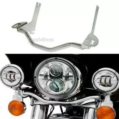 $59.99 • Buy Fog Passing Light Mounting Bar Bracket For 1994-2013 Harley Davidson Road King