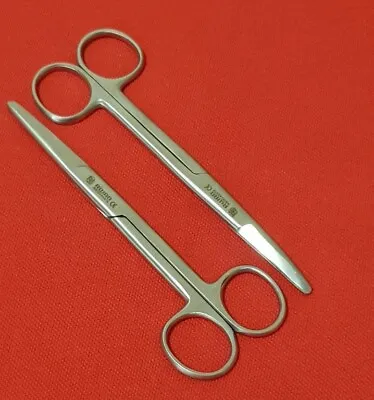 Set Of 2MAYO STRAIGHT & CURVE SCISSORS 14CM STAINLESS STEEL SURGICAL INSTRUMENTS • $8.36