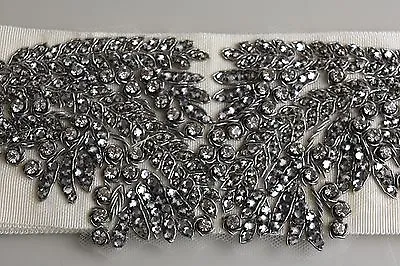 $1300 NEW Iconic Vera Wang Ivory SASH Wedding Bridal Dress Belt Crystals • $500