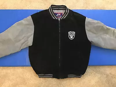 Vintage Pro Player Oakland Raiders Leather/Suede  Jacket X-Large. • $109.99