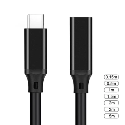 $16.66 • Buy USB C Extension Cable Type C Male To Female Fast Charge Sync Cord 10Gbps PD 100W