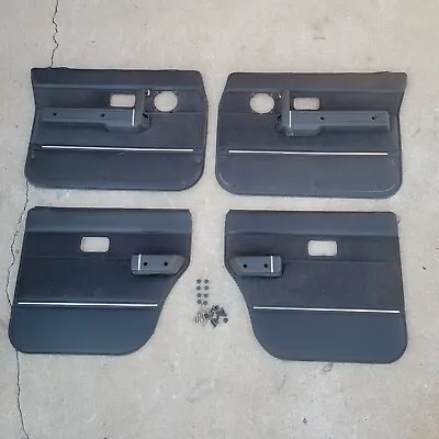 Volvo 240 90+ Black Door Panel Set Mint Complete Nice Rare 244 245 Wagon Sedan • $650