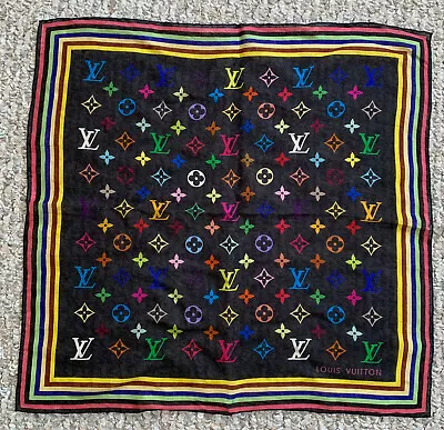 S/S 2003 Louis Vuitton X Takashi Murakami Monogram Scarf • $289.95