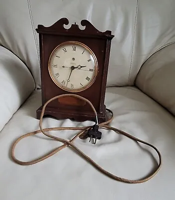 Warren Telechron Co. Vintage Electric Clock In Wooden Case Ashland MASS USA • $78