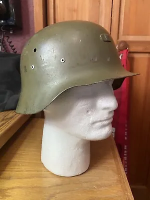 Vintage Spanish Combat Helmet (german Wwii) M-42 Style. In Nice Condition!! • $99