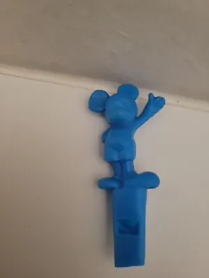 Vintage 1960's Disney MICKEY MOUSE Plastic Whistle Blue 3  Long • $24.99