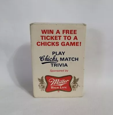 Vintage Miller High Life Beer Memphis Chicks Matchbox Advertising Matchbook • $19.99