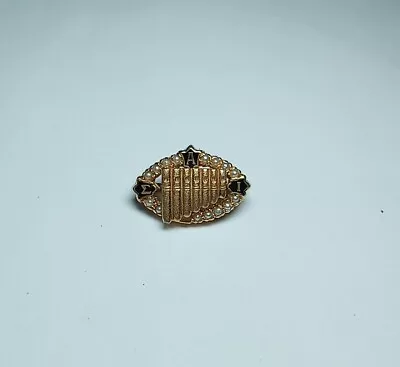 Vintage Sigma Alpha Iota Fraternity Sorority Member Pin W Seed Pearls • $30