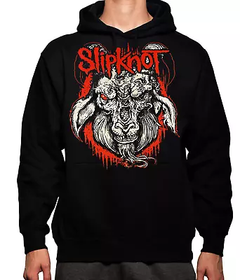 Slipknot GOAT Rock Band HOODIES BLACK MEN's SIZES • $27.99