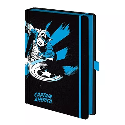 Genuine Marvel Comics Captain America A5 Premium Hardback Journal Notebook Pad • £11.99