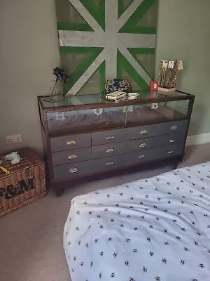 £150 • Buy Vintage Antique Haberdashery Cabinet Shop Display Drawers