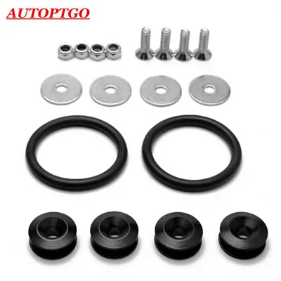 4x Black JDM Quick Release Fastener Washers/Bolt Kit For Bumper Fender Hatch Lid • $6.98