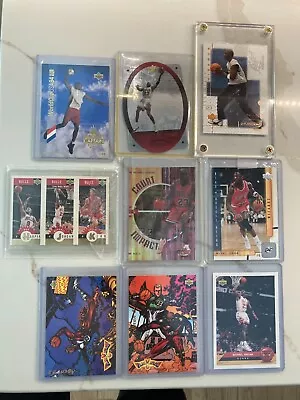 Michael Jordan 33 Card Lot Chicago Bulls Washington Wizards NBA Gold Hologram • $30