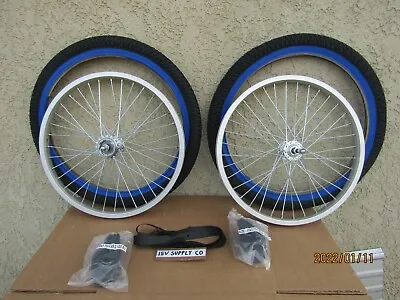 New  20'' Bicycle Aluminum Wheel Set  Tires &  Tubes  Bmx  Gt Dino Mongoose  • $159