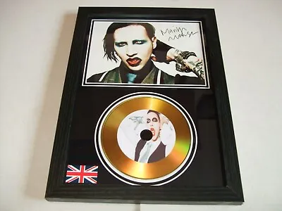 Marilyn Manson  SIGNED   AUTOGRAPH  FRAMED   DISPLAY • $18.94