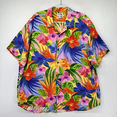 Jams World Mens Hawaiian Shirt Size 2XL Vtg Tropicana Floral Print • $79.99