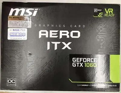 $620.36 • Buy Msi Gtx1060 Aeroitx 6G Oc Nvidia Pci-Express