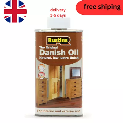 Rustins - Original Danish Oil Wood Finish - CLEAR - 500ML • £7.68