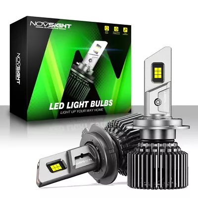 NOVSIGHT H7 LED Car Headlight Conversion Kit Globes Bulbs High/Low Beam 22000LM • $45.99