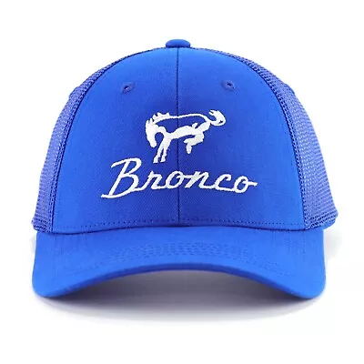 Ford Bronco Baseball Hat Ball Cap Blue Mesh Snapback Embroidered Structured • $21.99