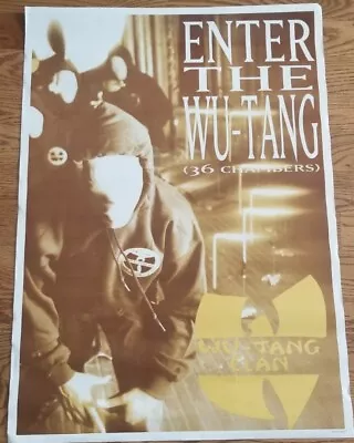 Wu-Tang Clan - Enter The 36 Chambers Poster 24x34 RARE RZA GZA ODB Method Man  • $243.79