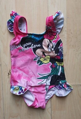 £3.99 • Buy Girls Disney Minnie Mouse Swimming Costume Age 18-24 Months