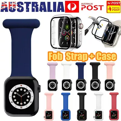$14.99 • Buy For Apple Watch 7/6/5/4/3/2/SE Nurse Doctor Band Fob Clip-on Pin Strap With Case