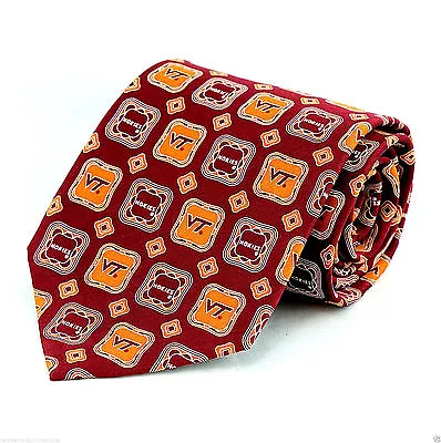 Virginia Tech Hokies Men's Silk Necktie College University Nexxus Red Neck Tie  • $26.95